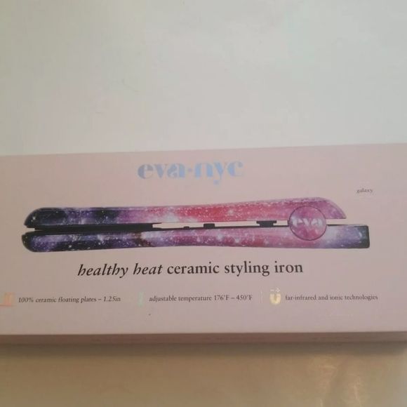 EVA NYC 1.25" Healthy Heat Ceramic Styling Iron - Picture 1 of 12